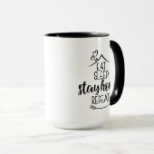 Mug Dormir à la maison Répéter (Devant droit)