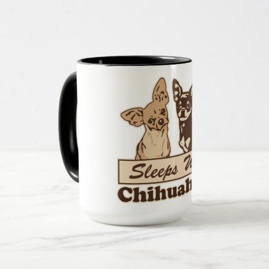 Mug Dormir au Chihuahuas (Devant gauche)