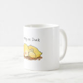 Mug Dormir comme canard (Devant droit)