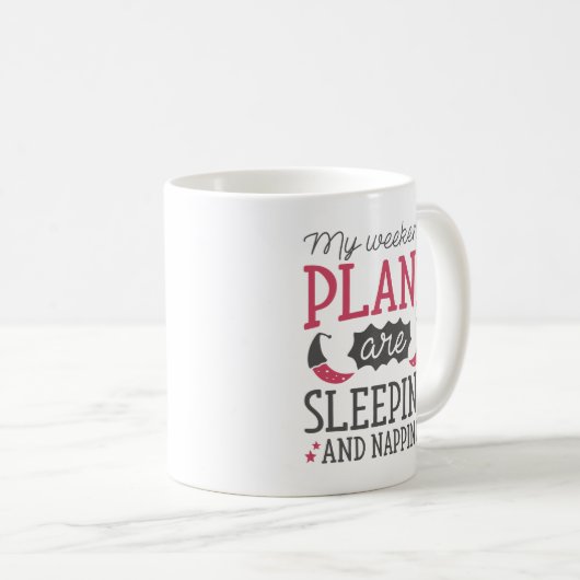 Mug Dormir Et Napper (Devant droit)