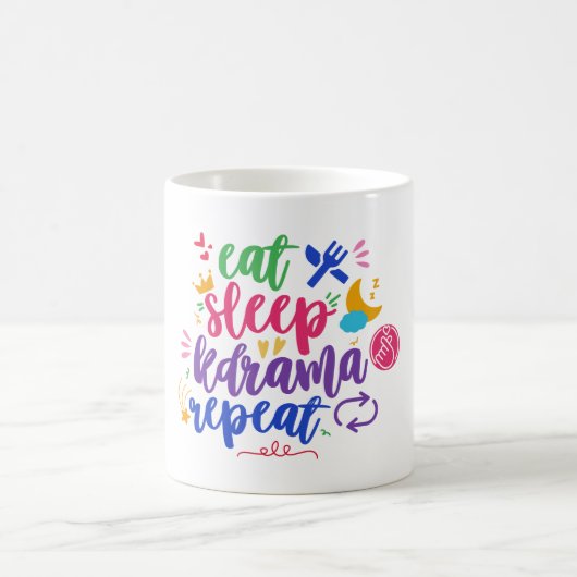 Mug Dormir Kdrama Répéter - Drôle Kdrama (Centre)