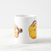 Mug Dormir la fille avec chat confortable (Centre)