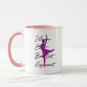 Mug Dormir, Manger, Ballet, Répéter