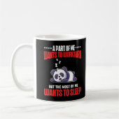 Mug Dormir Panda Drôle Fatigué Travailleur (Gauche)