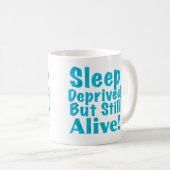 Mug Dormir privé mais vivant en bleu (Devant droit)