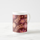 Mug d'ornement de Noël rose et rouge (Devant droit)