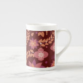 Mug d'ornement de Noël rose et rouge (Droite)