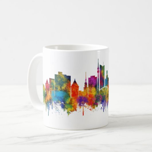Mug Dortmund Germany Skyline (Devant gauche)