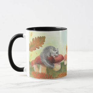 Mug Dortoir européen de graisses (Glis glis) dans la n