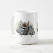 Mug Dos argenté émergeant des arbres (Devant gauche)