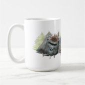 Mug Dos argenté émergeant des arbres (Gauche)