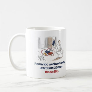 Mug Dos romantique de week-end Course Drôle Runner