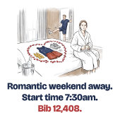 Mug Dos romantique de week-end Course Drôle Runner