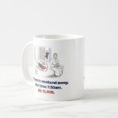 Mug Dos romantique de week-end Course Drôle Runner (Devant gauche)