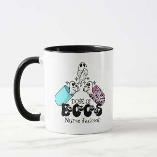 Mug Dose de Boos Infirmière personnalisée Halloween Dr