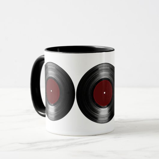 Mug Dossier de vinyle (Devant gauche)