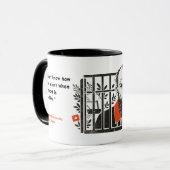 Mug Dostoïevski en prison, nuits blanches Design (Devant gauche)