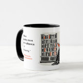 Mug Dostoïevski marche à Saint-Pétersbourg Design (Devant gauche)