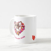 Mug dot chihuahua daddy coeur rose (Devant gauche)