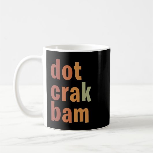 Mug Dot Crak Bam Funny Joueur Mahjong Lover Mahjong Ch (Gauche)