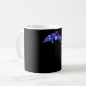 Mug Dot Dauphin Colorfull animal marin Abstrait (Devant gauche)