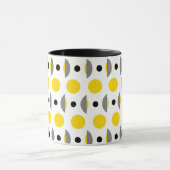 Mug Dot gris jaune moderne (Centre)