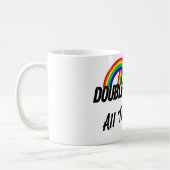 Mug double arc-en-ciel complètement (Gauche)