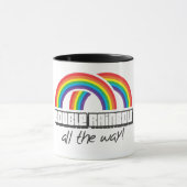 Mug Double arc-en-ciel, complètement ! (lumière) (Centre)