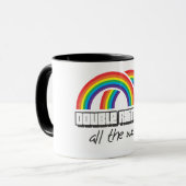 Mug Double arc-en-ciel, complètement ! (lumière) (Devant gauche)