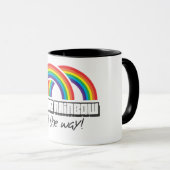 Mug Double arc-en-ciel, complètement ! (lumière) (Devant droit)