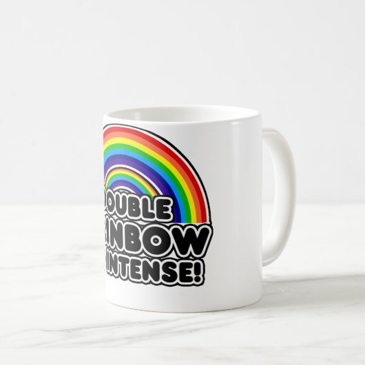 Mug Double arc-en-ciel si intense (Devant droit)