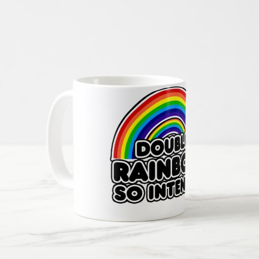 Mug Double arc-en-ciel si intense (Devant gauche)