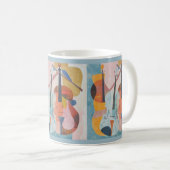 Mug Double basse colorée Abstraite (Devant droit)