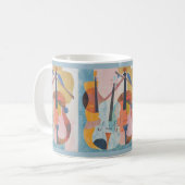 Mug Double basse colorée Abstraite (Devant gauche)