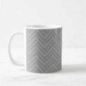 Mug Double blanc de Grey stripes (Gauche)