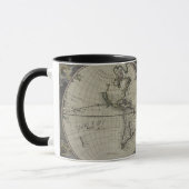 Mug Double carte | 1672 du monde d'hémisphère (Gauche)