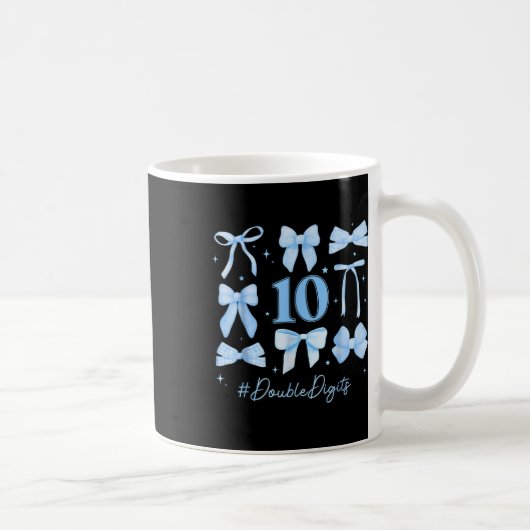 Mug Double chiffres Anniversaire Fille 10e anniversair (Droite)