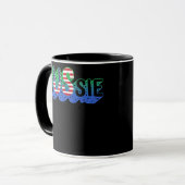 Mug Double citoyenneté Demi-Aussie Américain Australie (Devant gauche)