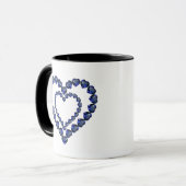 Mug Double coeur (Devant gauche)
