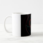Mug Double Coeur en noir (Gauche)