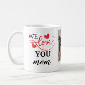 Mug Double Coeur Nous t'aimons Maman Photo (Gauche)