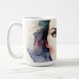 Mug Double exposition art femme