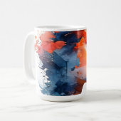 Mug Double exposition art femme (Devant gauche)