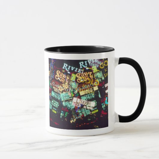 Mug Double exposition, enseignes de casino, Las Vegas, (Droite)