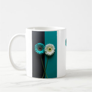 Mug Double Fleur Silencieux Équilibre Pétales Appariés