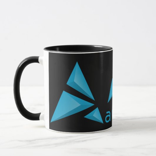 Mug Double logo d'Artix avec l'obscurité de marque (Gauche)