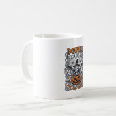 Mug Double peine Malheur Sorcière Citrouille Halloween (Devant gauche)