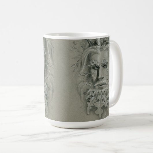 Mug Double portrait de Green Man (Devant droit)