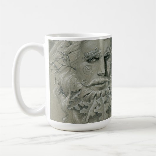 Mug Double portrait de Green Man (Gauche)