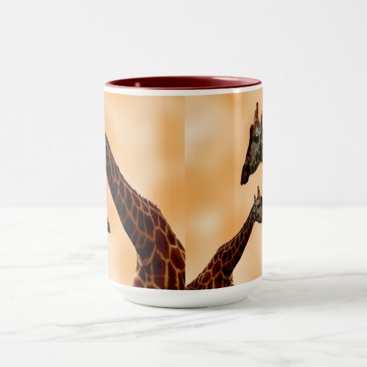 Mug Double problème de girafe, (Centre)